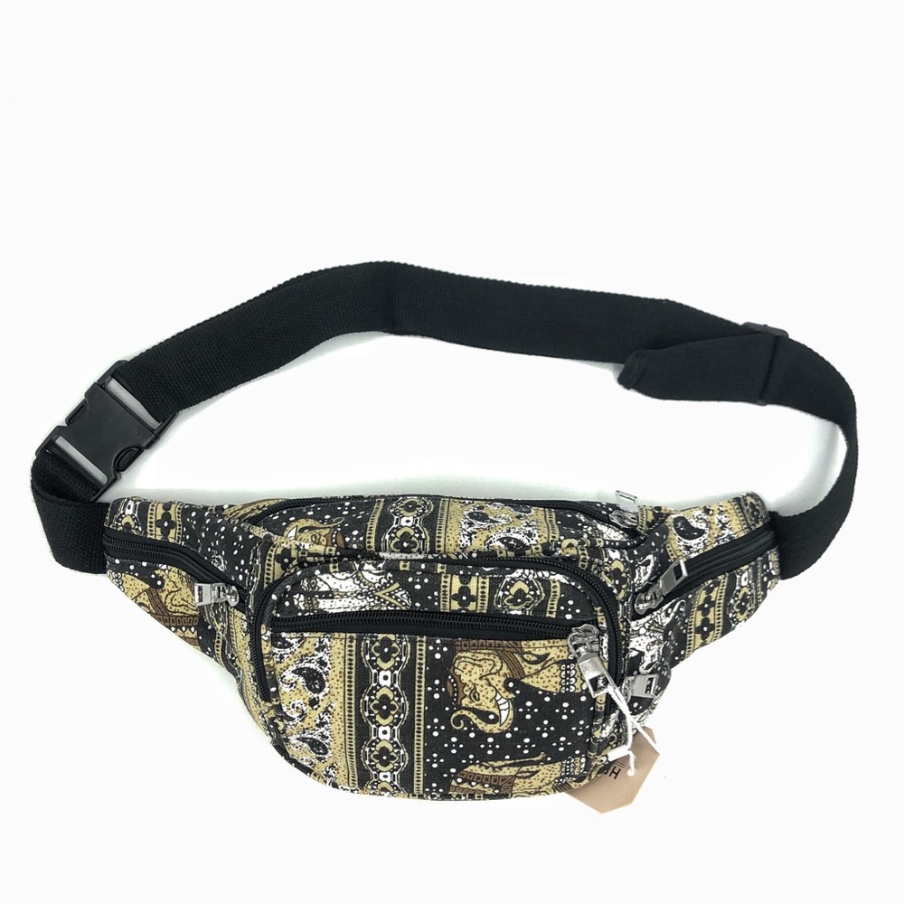 Canvas waist hip fanny pack pouch side bag